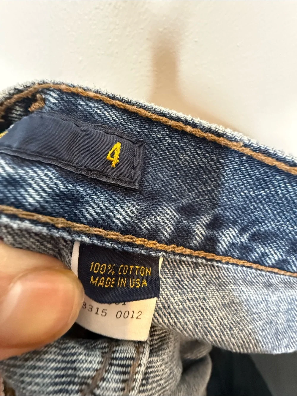 Vintage J. Crew Made in USA 100% Cotton Denim Mini Shorts size 4